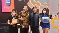 PT Autoko Mandala Indonesia memperkenalkan aplikasi Autoko dalam acara GIIAS 2022 (Amal/Liputan6.com)