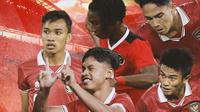 indonesia - Marselino Ferdinan, Ronaldo Khwateh, Kakang Rudianto, Alfrianto Nico, Arkhan Fikri (Bola.com/Decika Fatmawaty)
