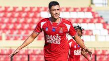 Borja Herrera jadi salah satu pencetak gol dalam duel Persijap Jepara vs PSBS Biak. (Dok. Persijap)