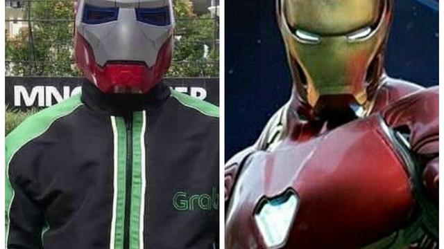 8 gaya ojol tirukan gaya pahlawan super