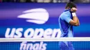 Bagi Djokovic, pertemuan dengan Medvedev ini bak mengulangi final US Open 2021. Saat itu misi sapu bersih gelar Grand Slam Djokovic gagal karena dikalahkan Medvedev. (AP Photo/Charles Krupa)