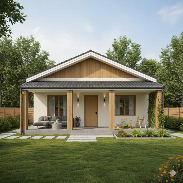 Rumah Sederhana 6x12 Atap Pelana