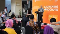 Menteri Koperasi dan UKM Teten Masduki dalam peresmian E-Brochure di Smesco Indonesia, Jakarta (19/8/2020).
