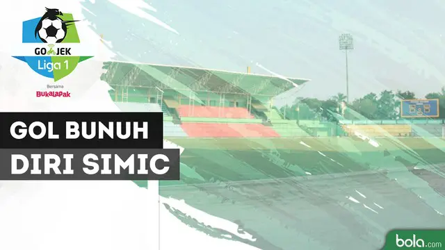 VIDEO: Gol Bunuh Diri Marko Simic saat Persija Hadapi PSMS