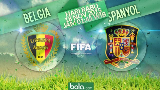 Belgia vs Spanyol (Bola.com/Samsul Hadi)