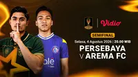 Persebaya vs Arema FC - Piala Presiden 2026: Derby Jawa Timur pada Babak Semifinal di Vidio