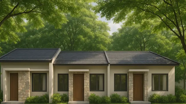 Model Rumah Petak Minimalis Modern di Pinggir Jalan