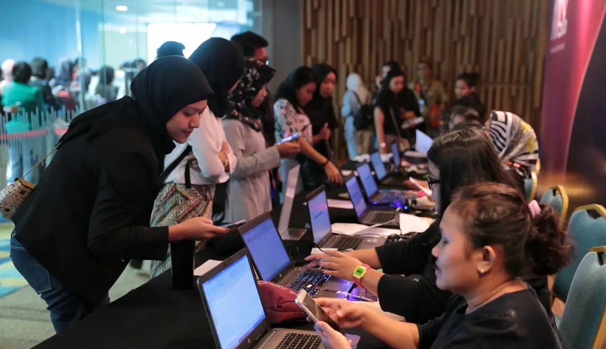 Acara XYZ Day 2018 ini sekaligus menjadi ajang perkenalan bersatunya dua media daring terkemuka Indonesia yaitu PT Liputan Enam Dot Com dan PT Kapanlagi Dot Com Network. (Adrian Putra/Bintang.com)