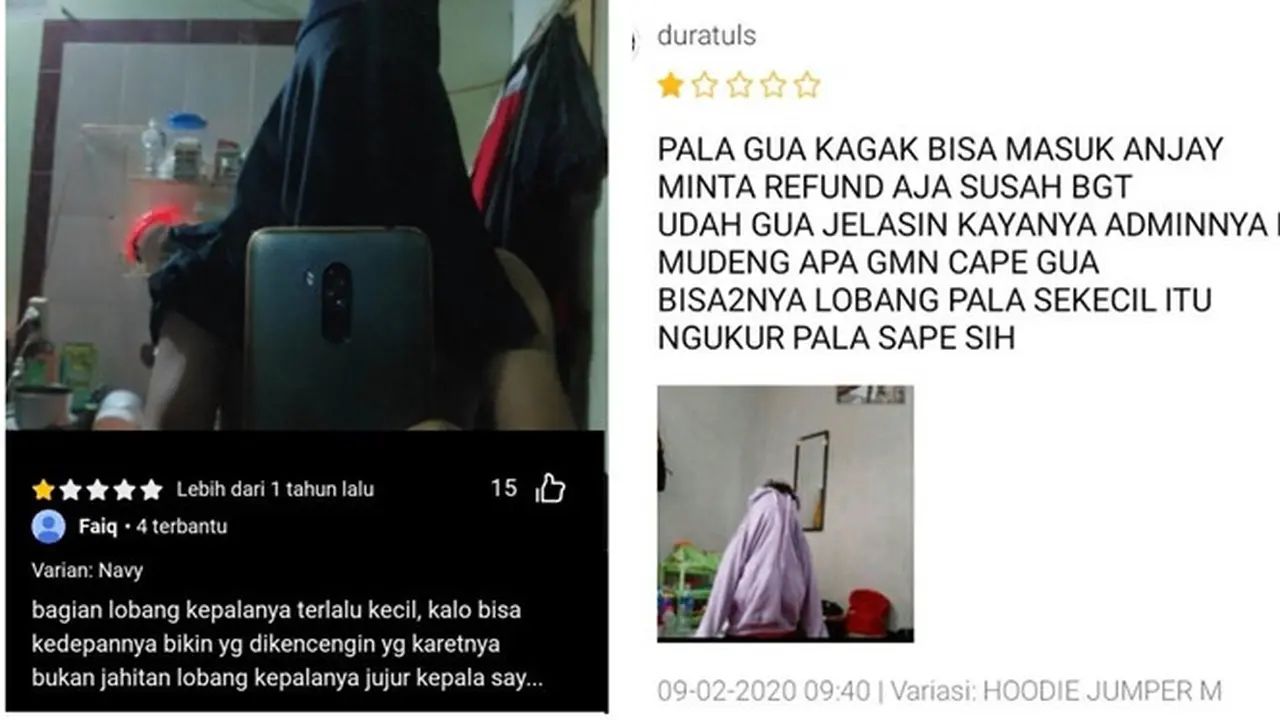 6 Ulasan Pembeli Online Shop saat Beli Baju Kekecilan Ini Kocak
