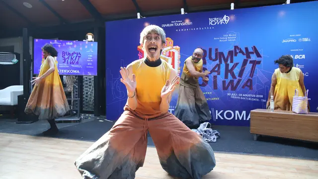 Cuplikan pementasan pada konferensi pers Rumah Sakit Jiwa, Jakarta, Kamis (10/7/2026). (dok Bakti Budaya Djarum Foundation)