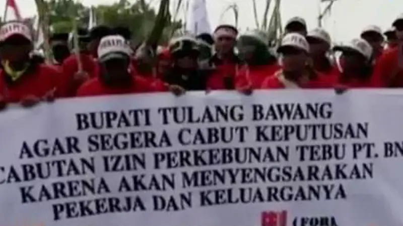 Buruh Tebu Demo