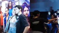 Momen pertemuan Luna Maya dan Maxime Bouttier dengan Prilly Latuconsina. (Sumber: YouTube/Luna Maya)