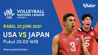 Link Live Streaming Big Match VNL 2021 di Vidio Rabu 23 Juni 2021. (Sumber : dok. vidio.com)