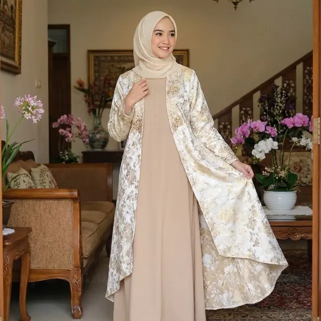 Model Gamis Kombinasi Atas Bawah untuk Lebaran 2026