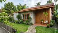 7 Desain Rumah Sederhana dengan Perpaduan Kayu dan Beton Ekspos yang Modern