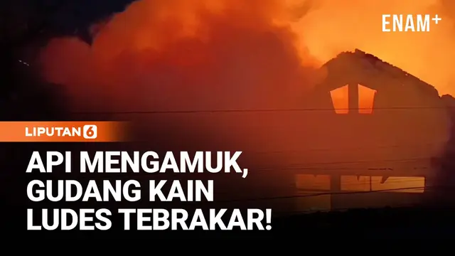 Api Mengamuk Dini Hari, Gudang Kain Dan Motor Hangus Terbakar