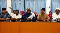 Konferensi pers yang digelar tokoh Muslim Papua untuk penolakan Jafar Umar Thalib. (KabarPapua.co/Liza Indriyani)