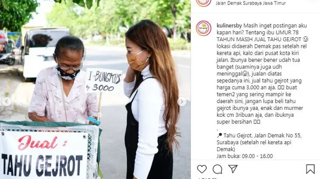Nenek penjual tahu gejrot