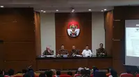 Ketua KPK memberi keterangan bersama Kepala BKN (Liputan6.com/Nanda Perdana)