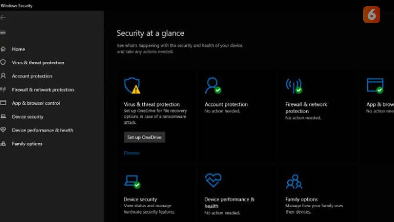 Memindai dan hapus malware dengan Windows Security. Liputan6.com/Iskandar