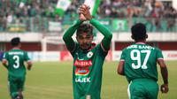 PSS Sleman menang 3-0 atas PSBS Biak di Stadion Maguwoharjo, Sleman, Senin (10/9/2018). (Bola.com/Ronald Seger)