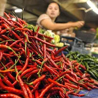 Harga cabai melesat hingga Rp 120 ribu per kilogram. (Liputan6.com/Bangun Santoso)