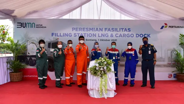 PT Pertamina Gas (Pertagas) merampungkan fasilitas Filling Station LNG dan Cargo Dock.