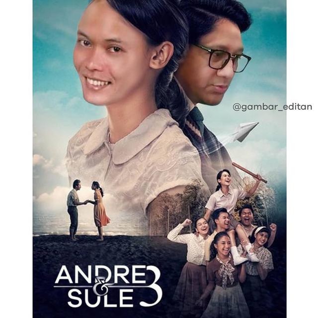 6 Editan Poster Film Muka Andre dan Sule Ini Bikin Ketawa Geli
