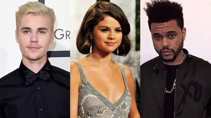 Cerita cinta Selena Gomez saat bersama Justin Bieber dan The Weeknd. (Foto: AFP/Instagram)