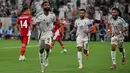 Timnas Indonesia melakoni pertandingan pertama Grup B Putaran 4 Kualifikasi Piala Dunia 2026 zona Asia melawan Arab Saudi di Stadion Alinma Bank, King Abdullah Sports City, Jeddah, Arab Saudi, Rabu 8 Oktober 2025 waktu setempat atau Kamis (9/10/2025) dini hari WIB. Pada duel tersebut, Indonesia kalah dengan skor 2-3. Tampak dalam foto, pemain Arab Saudi, Feras Albrikan (kiri) merayakan gol pada pertandingan pertama Grup B Putaran 4 Kualifikasi Piala Dunia 2026 zona Asia melawan Indonesia di Stadion Alinma Bank, King Abdullah Sports City, Jeddah, Arab Saudi, Rabu 8 Oktober 2025 waktu setempat atau Kamis (9/10/2025) dini hari WIB. (AP Photo)