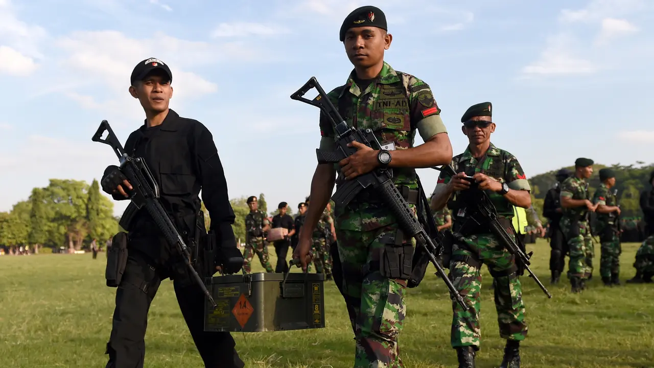 Persiapan Petugas Gabungan Sambut Kedatangan Barack Obama di Bali