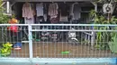 Kondisi rumah yang terendam banjir di RW 07, Kelurahan Pekayon, Jakarta Timur, Sabtu (20/2/2021). Banjir di kawasan tersebut terjadi akibat curah hujan yang tinggi. (Liputan6.com/Herman Zakharia)