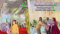 Viral Wanita Bawa Buket Uang ke Pernikahan Mantan, Disambut Bahagia Oleh Istrinya (Sumber: TikTok/@sri_mstf)