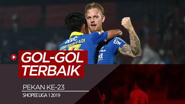 Berita video gol-gol terbaik yang tercipta pada pekan ke-23 Shopee Liga 1 2019.