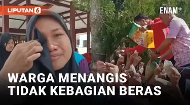 Pilu! Warga di Grobogan Menangis karena Tidak Kebagian Beras Murah