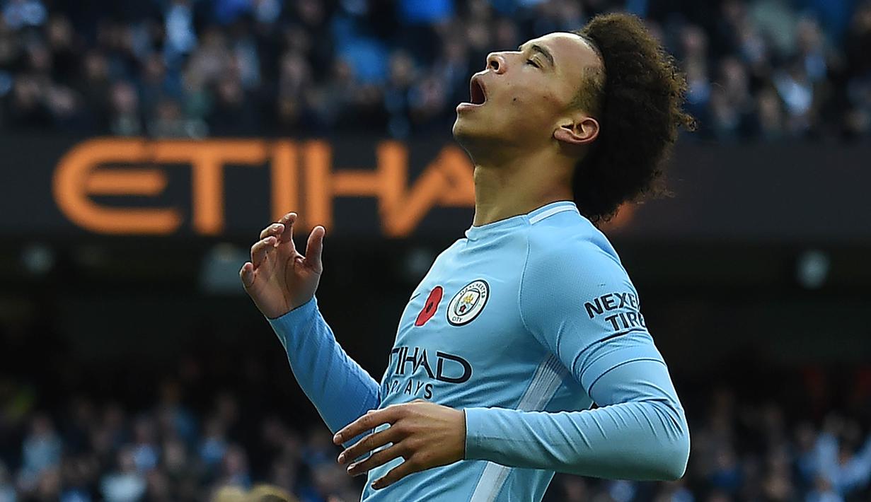 3. Leroy Sane (Manchester City) - Skill kecepatan diberikan poin 94. (AFP/Paul Ellis)