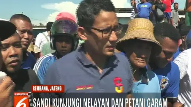 Kepada Sandi, para nelayan menyampaikan keluhan mereka terkait regulasi kapal cantrang. Mereka ingin jika kelak Prabowo-Sandi memimpin Indonesia untuk melegalkan jaring cantrang.
