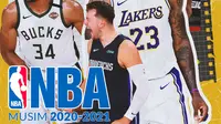 NBA - Ilustrasi Musim 2020-2021 (Bola.com/Adreanus Titus)