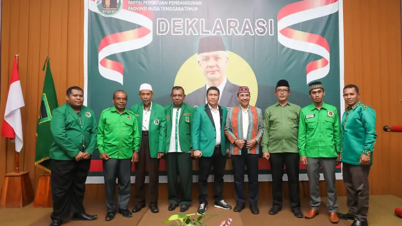 Dewan Perwakilan Wilayah (DPW) Partai Persatuan Pembangunan (PPP) Nusa Tenggara Timur (NTT) mendeklarasikan Ganjar Pranowo menjadi Calon Presiden (Capres) 2024. (istimewa)