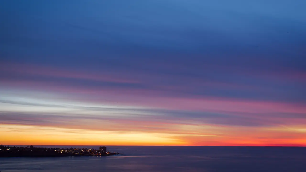 Ilustrasi sunset