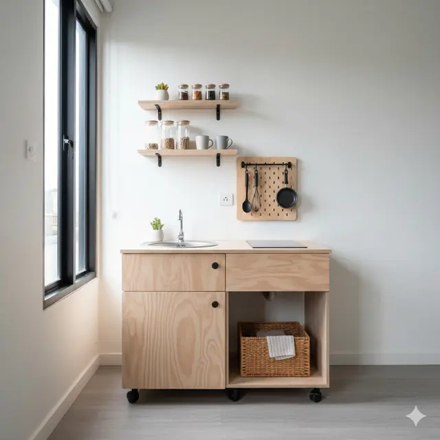 Dapur Kecil Portable untuk Rumah Kontrakan