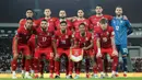 Pelatih asal Inggris itu berhasil mempersembahkan sebuah kemenangan meyakinkan untuk Timnas Indonesia. Tampak dalam foto, pemain Timnas Indonesia berfoto bersama jelang melawan Saint Kitts and Nevis pada ajang FIFA Series 2026 di Stadion Utama Gelora Bung Karno (SUGBK), Jumat (27/3/2026) malam WIB. (Bola.com/Abdul Aziz)