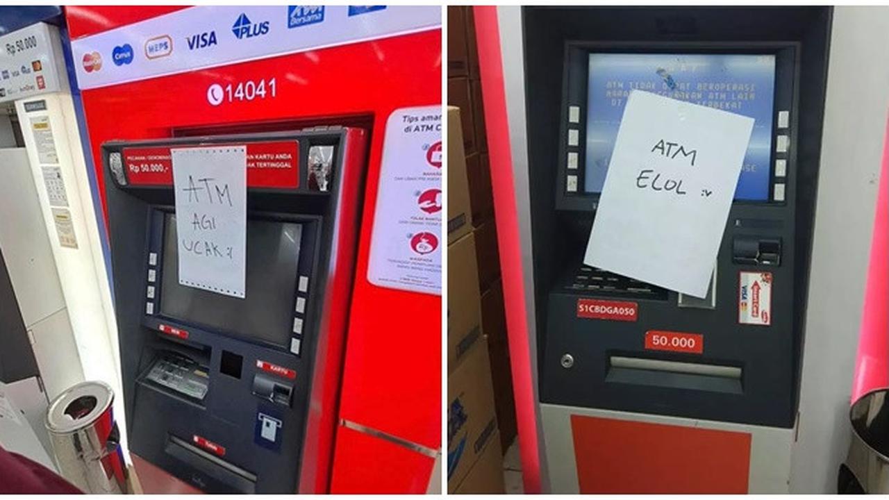 6 Tulisan 'ATM Rusak' Sok Imut Ini Kocak Banget, Bikin Geli Sekaligus Ngakak