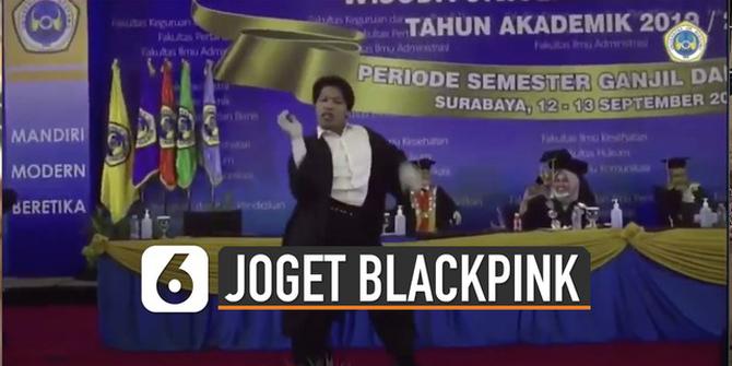 VIDEO: Bikin Rektor Terpukau, Ini Aksi Dhanar Jabro Joget Blackpink di Panggung Wisuda