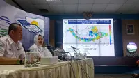 Kepala Badan Meteorologi, Klimatologi dan Geofisika (BMKG) Dwikorita Karnawati. (Liputan6.com/Putu Merta Surya Putra)