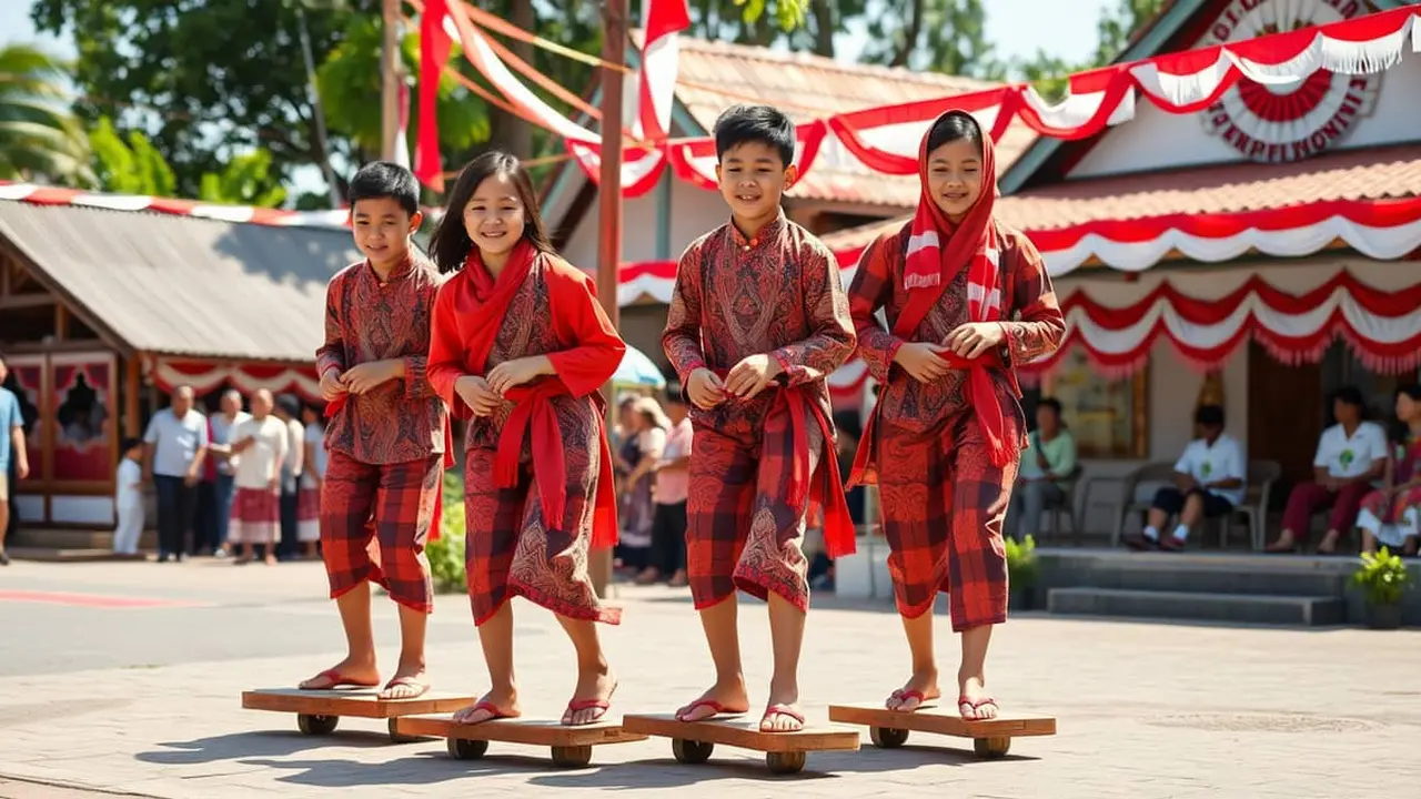 trik lomba bakiak