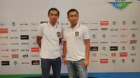 Pelatih Bali United Widodo Cahyono Putro (kanan). (Dewi Divianta)