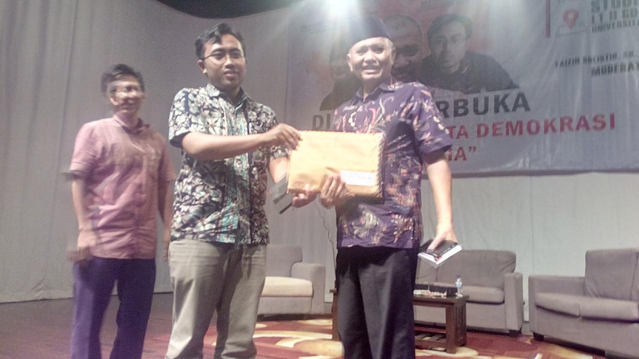 Ketua KPK, Agus Raharjo, dalam diskusi di Universitas Brawijaya, Malang (Liputan6.com/Zainul Arifin)