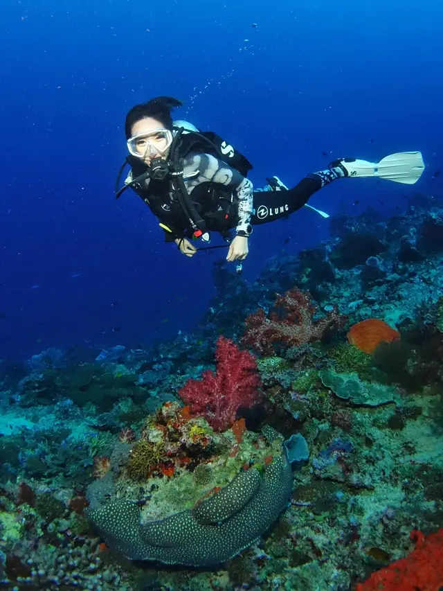 Curi Perhatian, Ini 6 Potret Gisel Diving di Parigi Moutong yang Tuai Sorotan