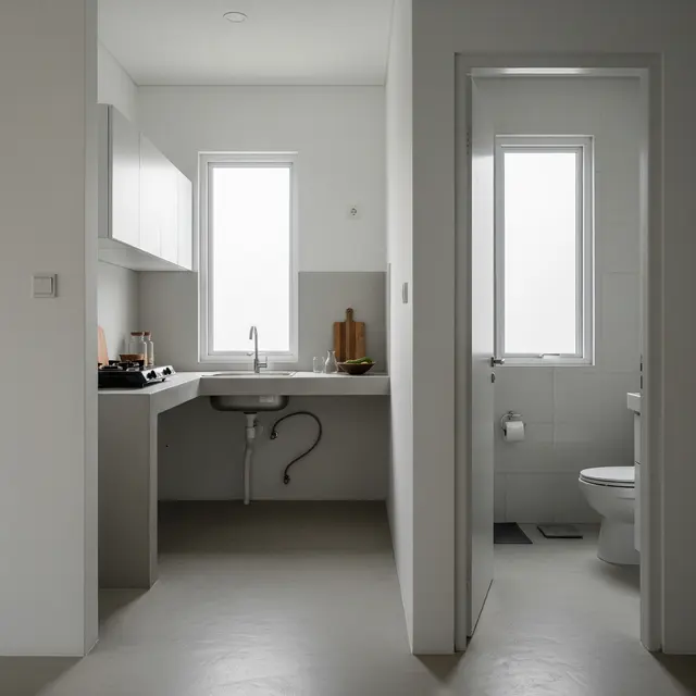 9 Desain Dapur Dekat Kamar Mandi, Estetis dan Fungsional